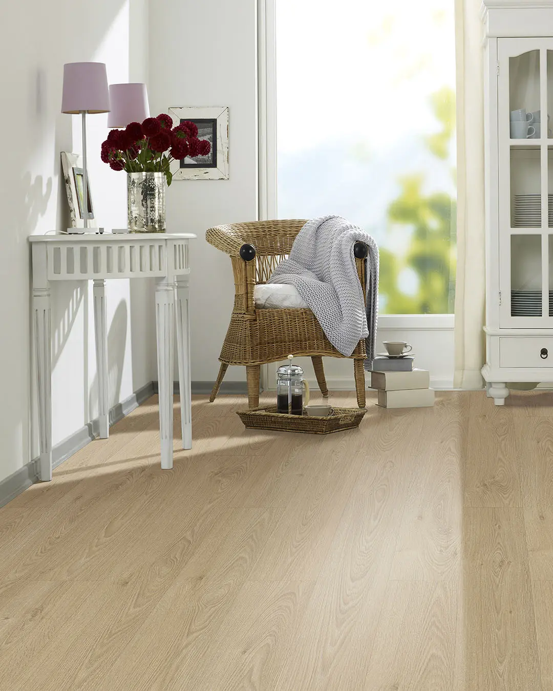 Piso Flotante Melamínico Roble Robur 8mm Textura Clásica (2,41m2 x caja)