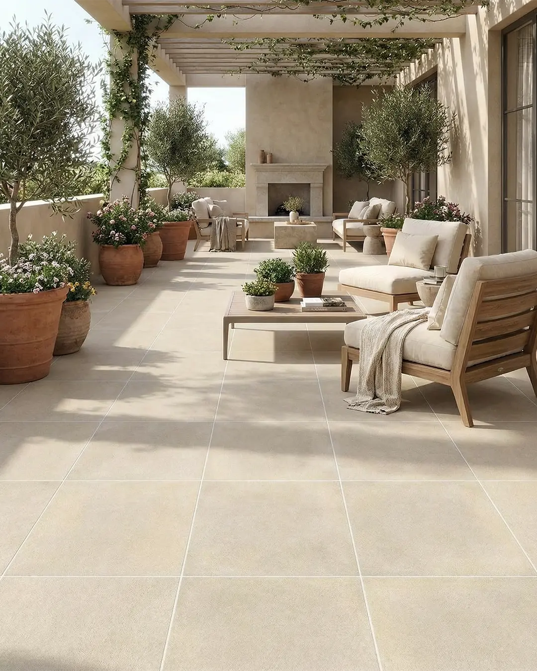 Piso Cerámico Arenito Beige 44x44cm (2,5m2 x caja)
