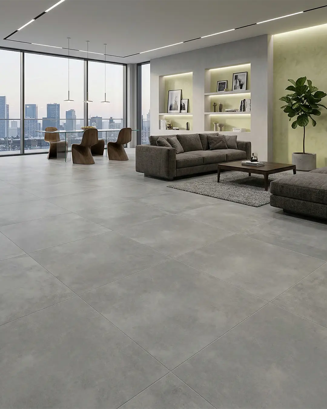 Piso Porcelánico Gibraltar Cemento 50x100cm (1,52m2 x caja) - Image 2