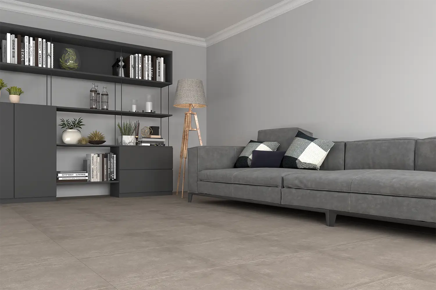 Piso Porcelanato Cemento HD 53x53cm (2,00m2 x caja)