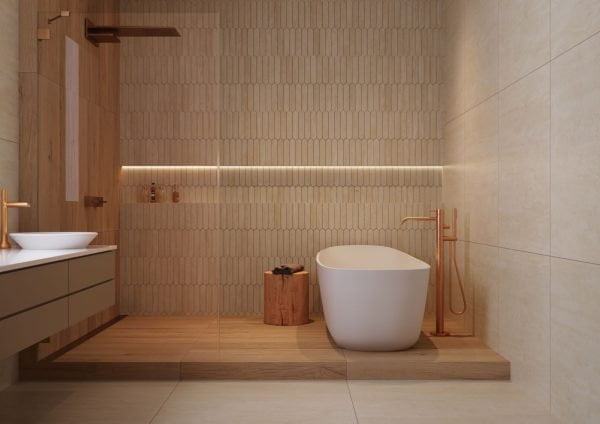 Piso Porcelanico Gres Cedro Ámbar 19x90cm (1,54m2 x caja) - Image 3