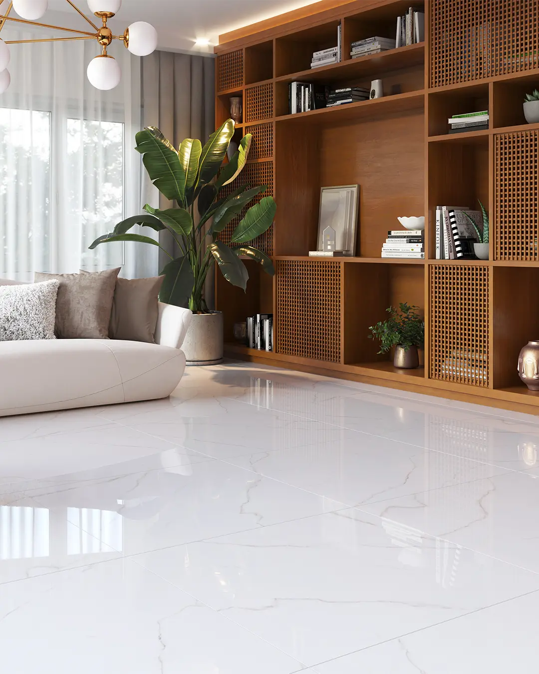 Piso Cerámico Calacata Lux Pulido 72x72cm (2,07m2 x caja)