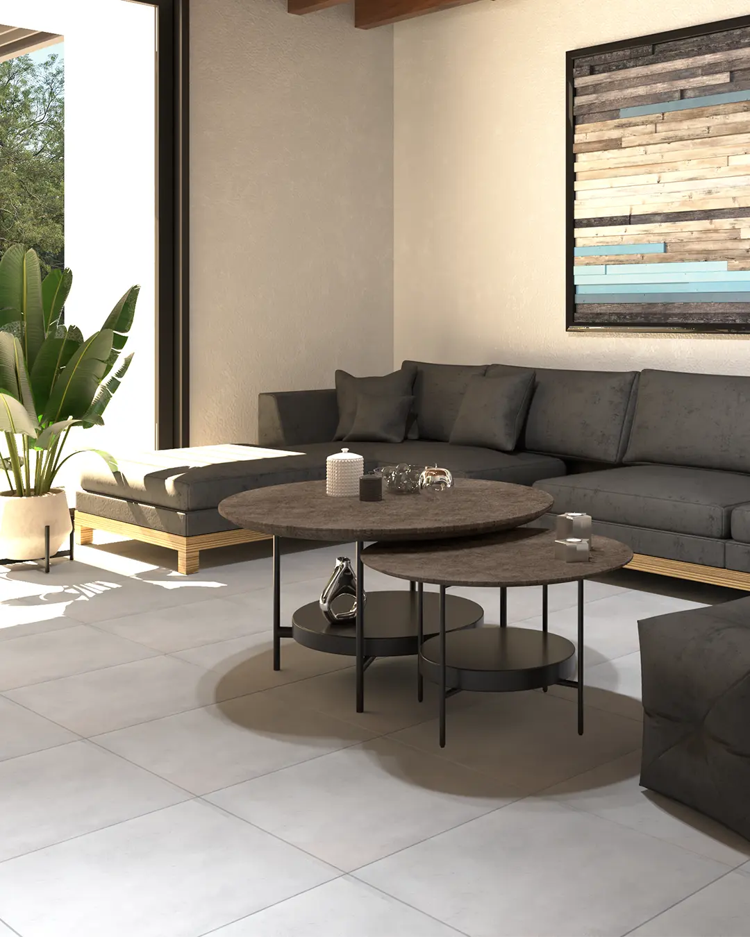 Piso Porcelanato Gloria Gris HD 53x53cm (2,00m2 x caja) - Image 2