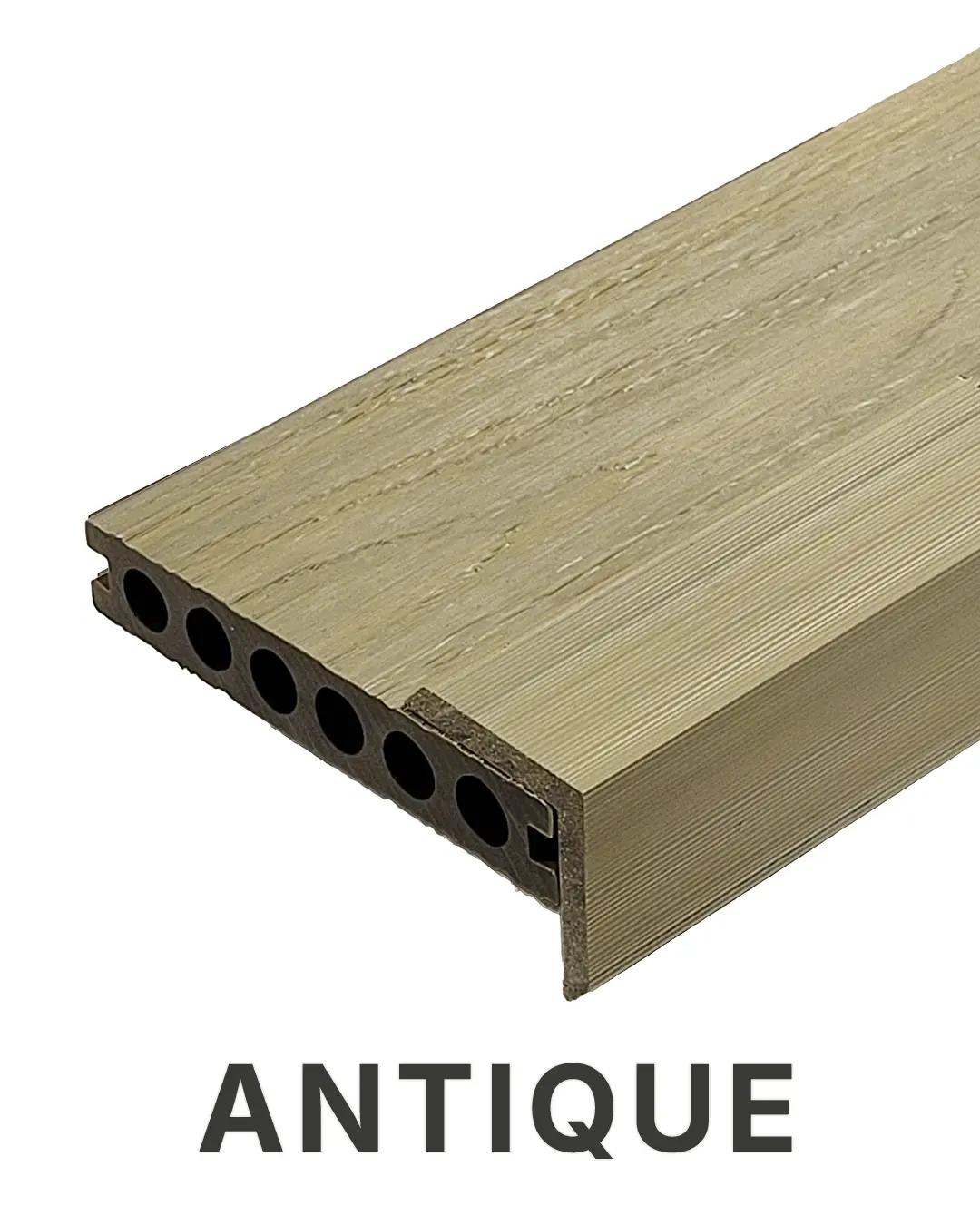 Tablas Deck WPC Coextruido Dual Teak/Antique 23x140x2200mm (0,31m2 x tabla) - Image 3