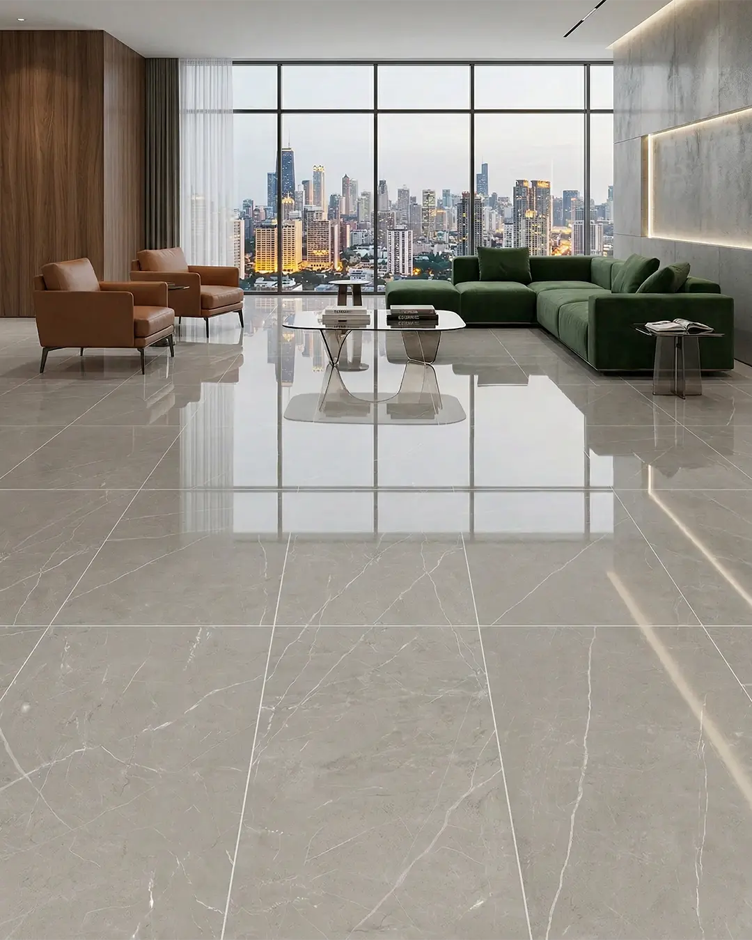 Piso Cerámico Pulpis Grey 58x120cm (2,09m2 x caja)