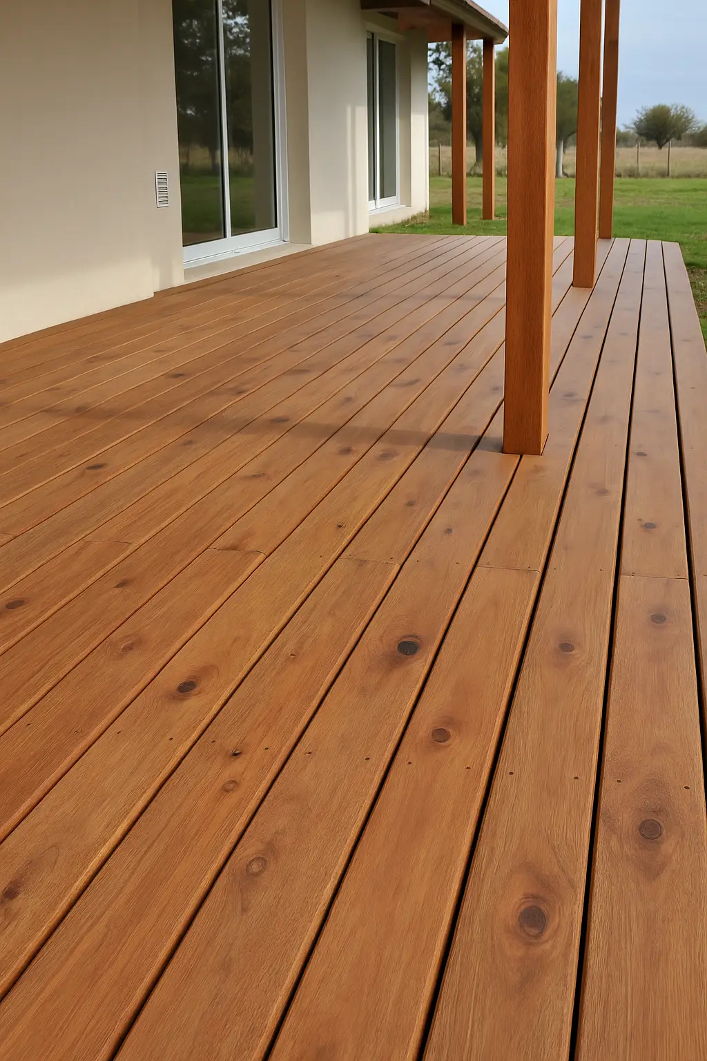 Deck Eucaliptus Con Nudo 1"
