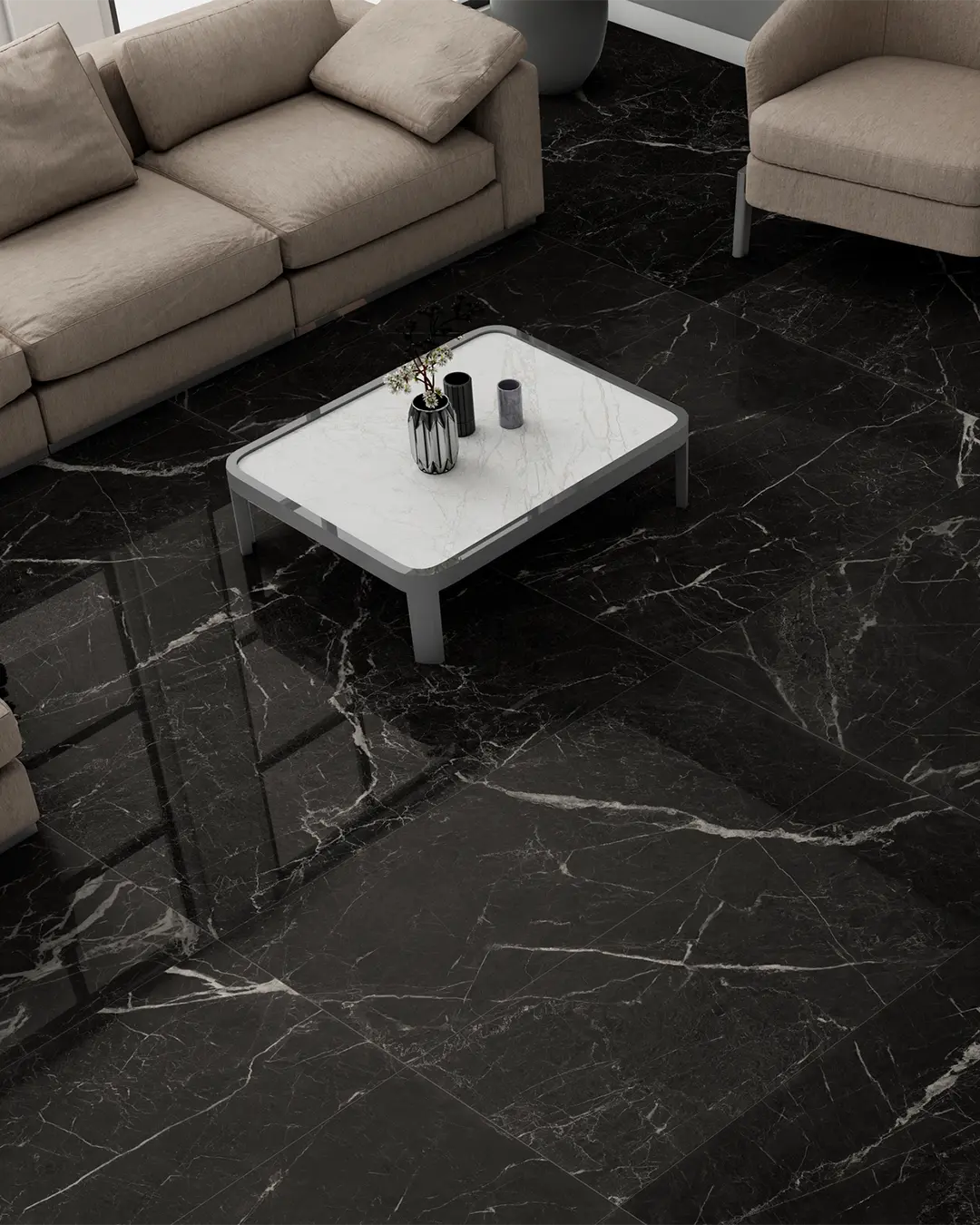 Piso Porcelánico Bon Baltic Black 60x120cm (1,44m2 x caja)