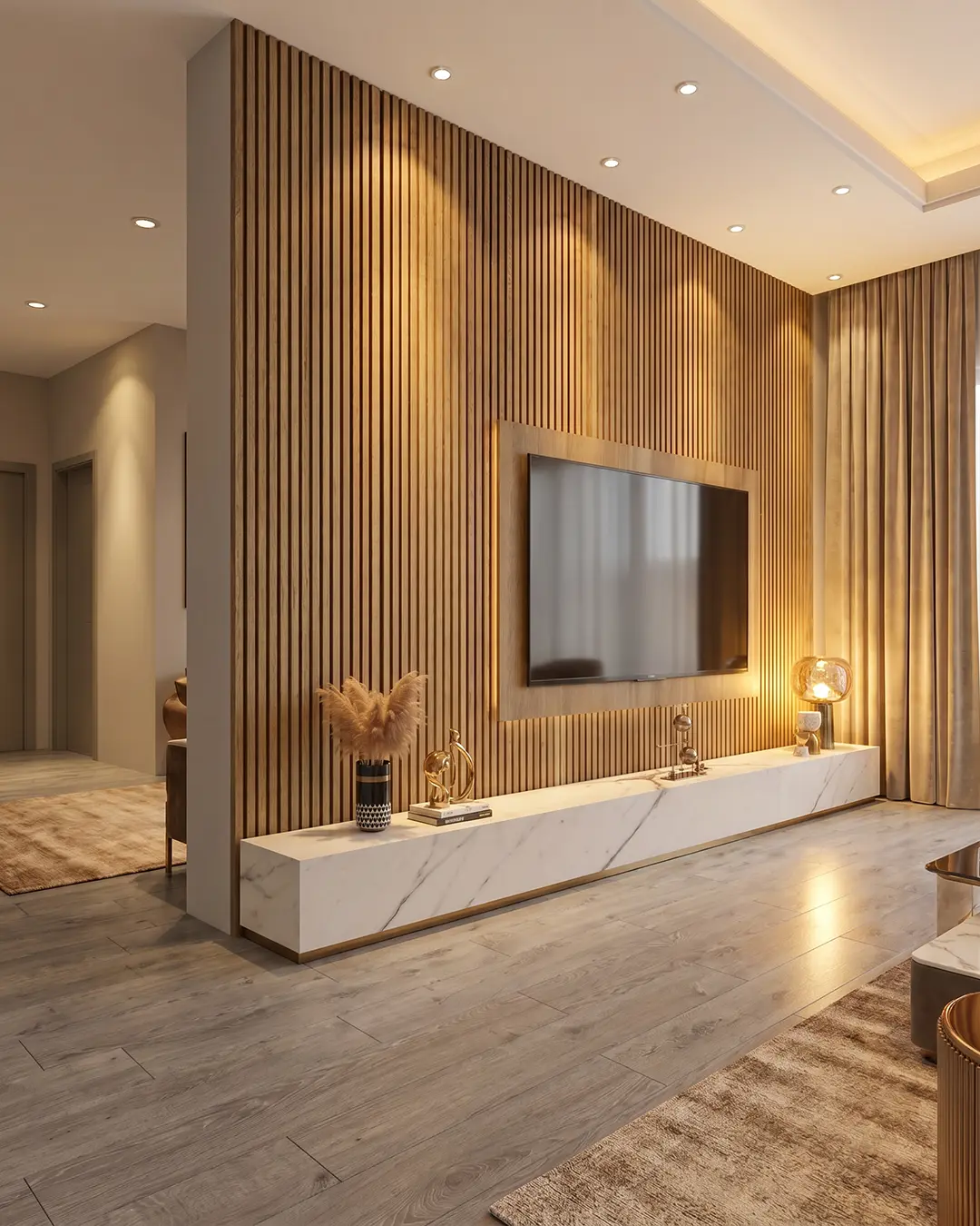 Wall Panel MDF Interior Acik Ceviz (1,68m2 x caja)