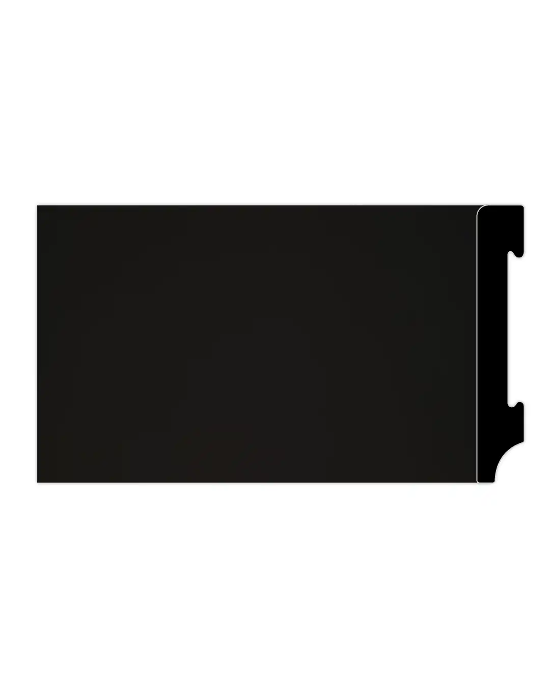 Zócalo EPS (poliestireno) Negro Recto 12x70x2900mm (2,9mtl x tira)