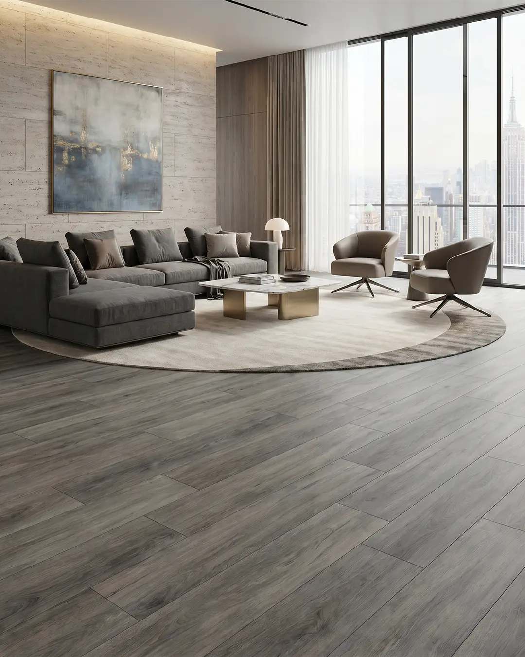 Piso Vinílico Township SPC 5,5(0,5)(4+1,5)mm EVA (2,21m2 x caja)