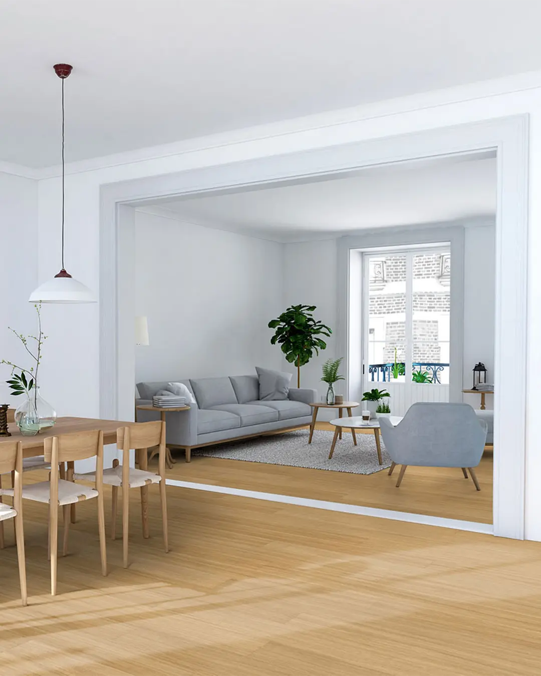 Piso Ingenieril Roble Noble Pure 1 Lama 8,5(0,6)x159x1383mm (2,42m2 x caja) - Image 4